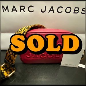 Brand New Marc Jacobs Cherry and Cheetah crossbody